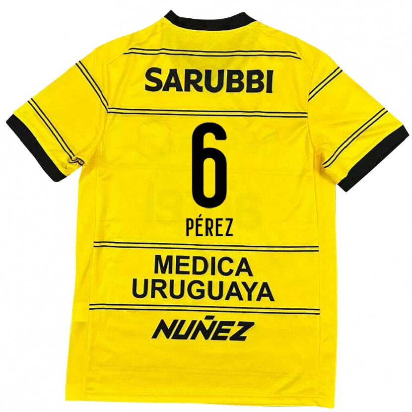 Danxen Kinder Rodrigo Pérez #6 Schwarz Gold Auswärtstrikot Trikot 2025/26 T-Shirt Österreich