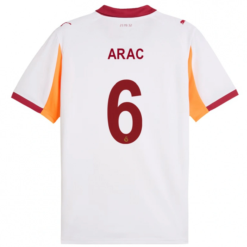 Danxen Kinder Ege Araç #6 Weiß Rot Auswärtstrikot Trikot 2025/26 T-Shirt Österreich