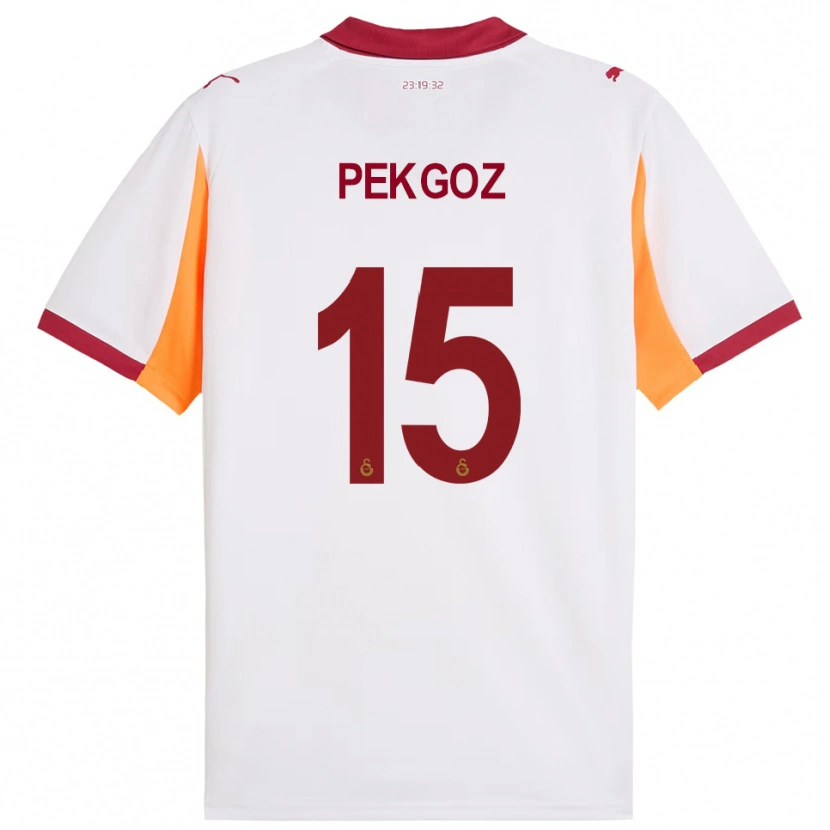Danxen Kinder Berra Pekgöz #15 Weiß Rot Auswärtstrikot Trikot 2025/26 T-Shirt Österreich
