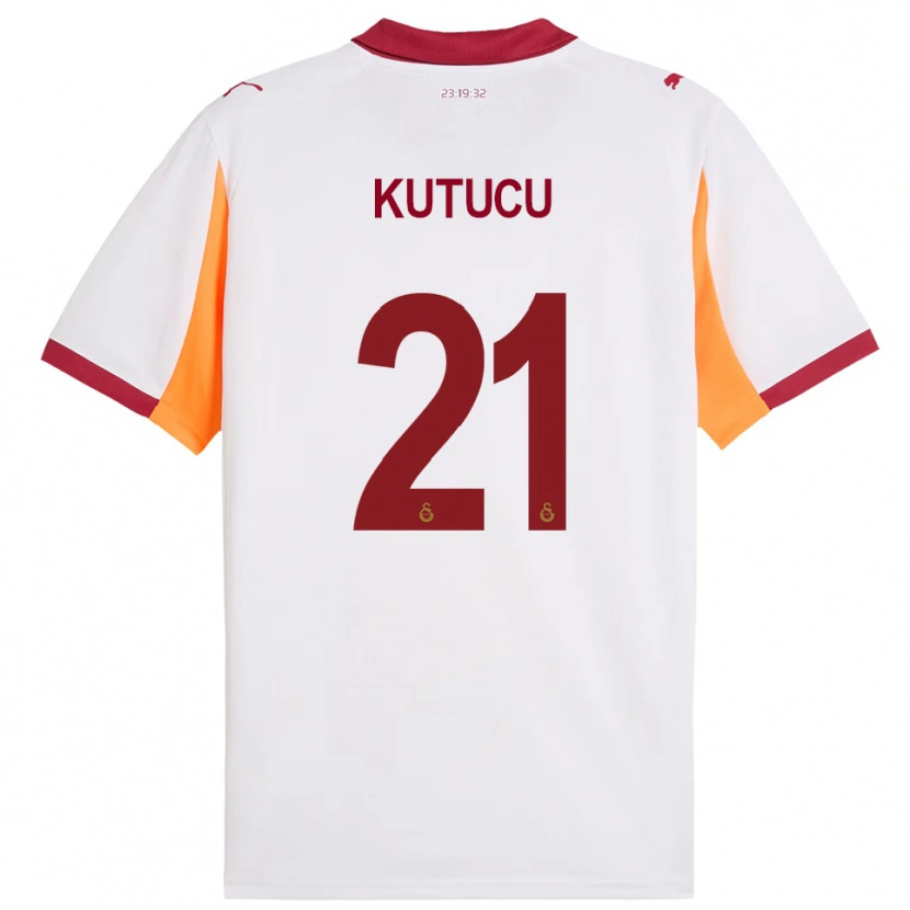 Danxen Kinder Ahmed Kutucu #21 Weiß Rot Auswärtstrikot Trikot 2025/26 T-Shirt Österreich