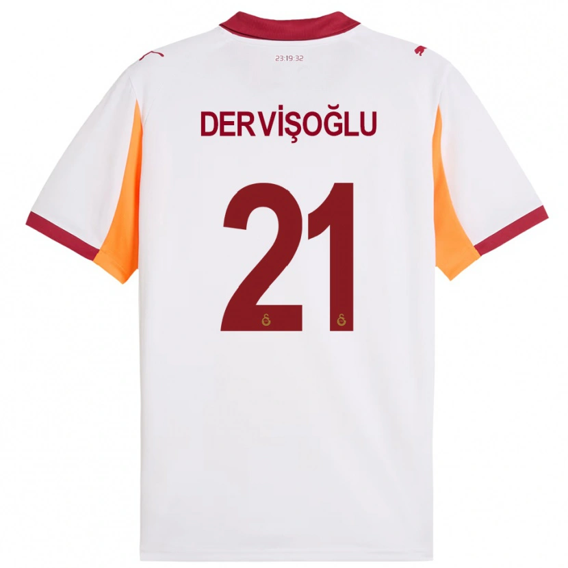 Danxen Kinder Halil Dervişoğlu #21 Weiß Rot Auswärtstrikot Trikot 2025/26 T-Shirt Österreich