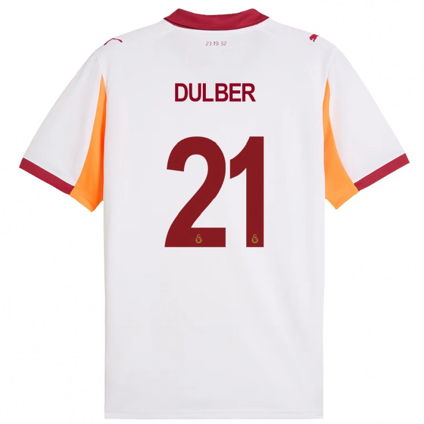 Danxen Kinder Didem Dülber #21 Weiß Rot Auswärtstrikot Trikot 2025/26 T-Shirt Österreich