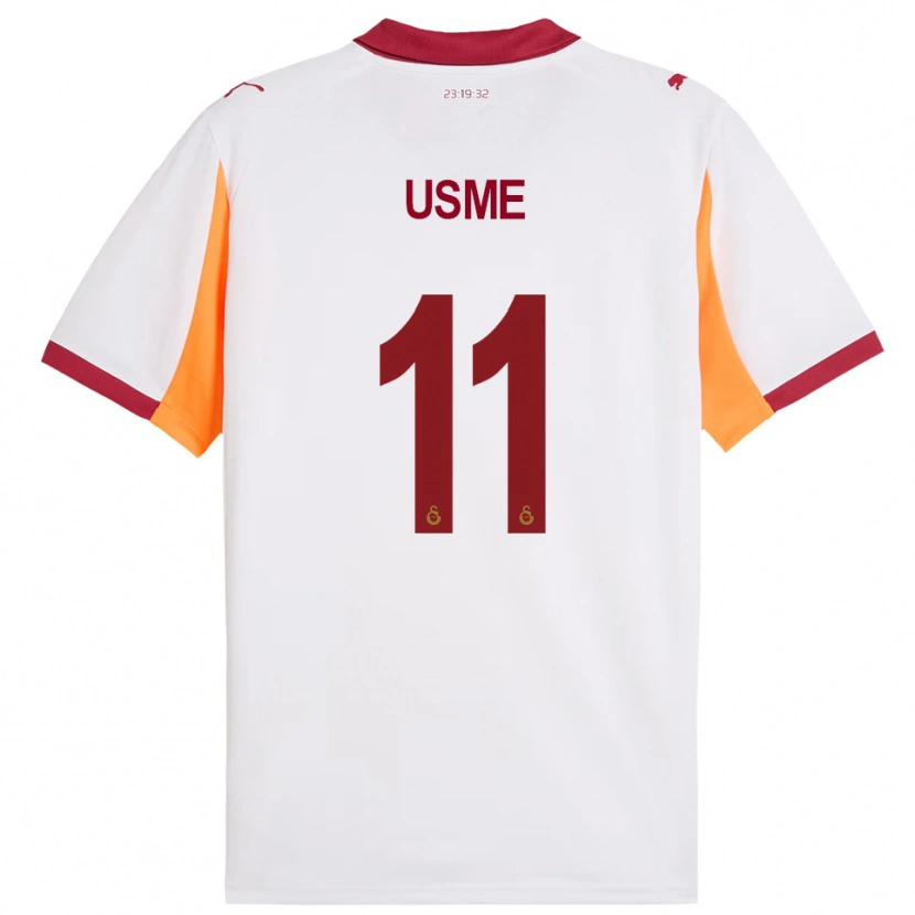 Danxen Kinder Catalina Usme #11 Weiß Rot Auswärtstrikot Trikot 2025/26 T-Shirt Österreich