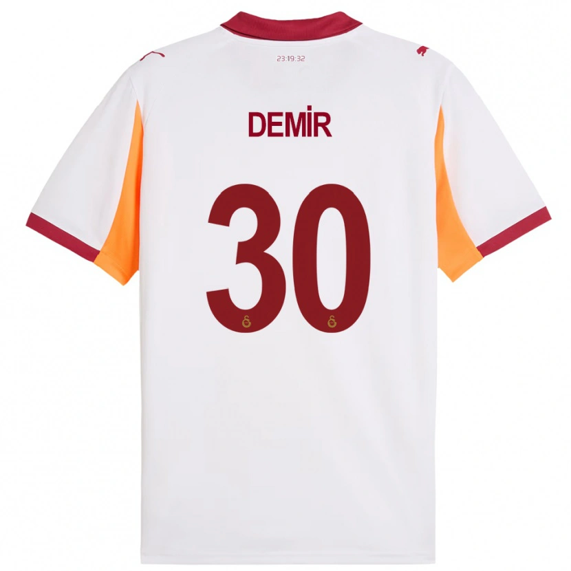 Danxen Kinder Yusuf Demir #30 Weiß Rot Auswärtstrikot Trikot 2025/26 T-Shirt Österreich