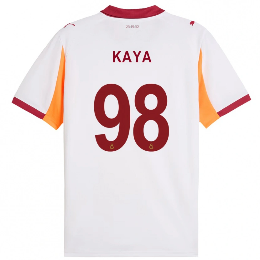 Danxen Kinder Eren Kaya #98 Weiß Rot Auswärtstrikot Trikot 2025/26 T-Shirt Österreich