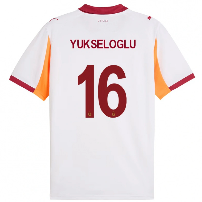 Danxen Kinder Ayaz Yükseloğlu #16 Weiß Rot Auswärtstrikot Trikot 2025/26 T-Shirt Österreich