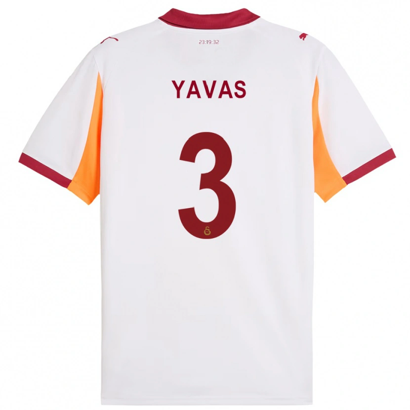Danxen Kinder Arda Yavas #3 Weiß Rot Auswärtstrikot Trikot 2025/26 T-Shirt Österreich