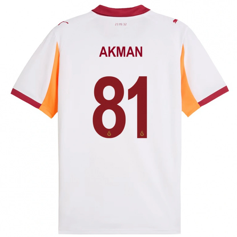 Danxen Kinder Hamza Akman #81 Weiß Rot Auswärtstrikot Trikot 2025/26 T-Shirt Österreich