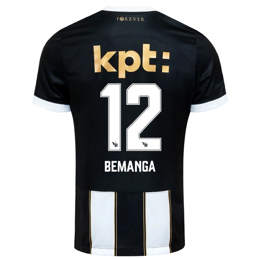Danxen Kinder Schilo Bemanga #12 Schwarz Weiß Auswärtstrikot Trikot 2025/26 T-Shirt Österreich