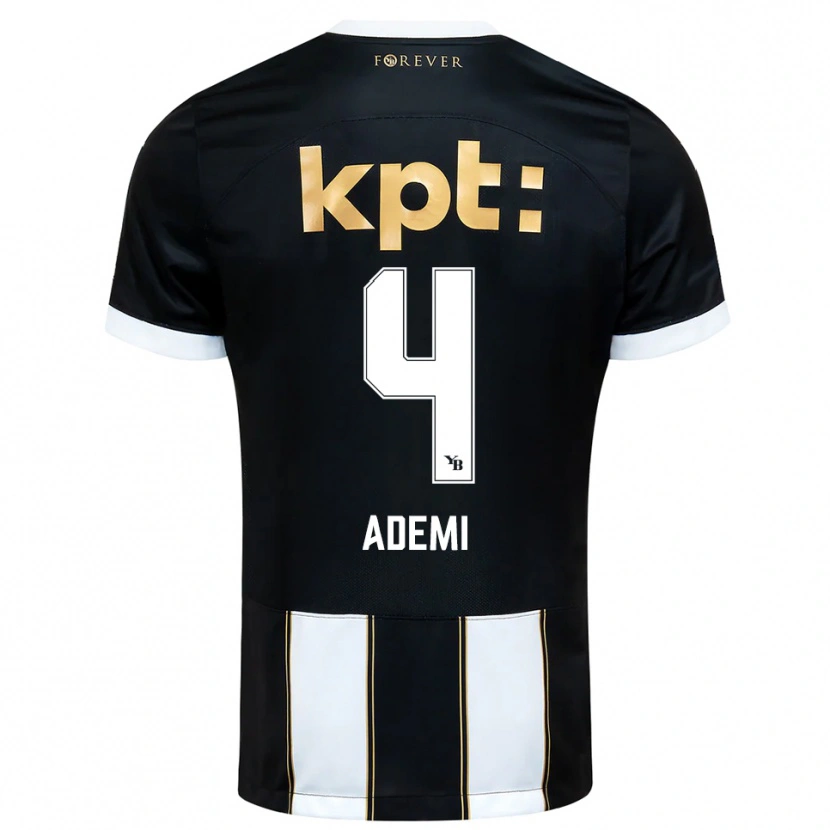 Danxen Kinder Arnis Ademi #4 Schwarz Weiß Auswärtstrikot Trikot 2025/26 T-Shirt Österreich