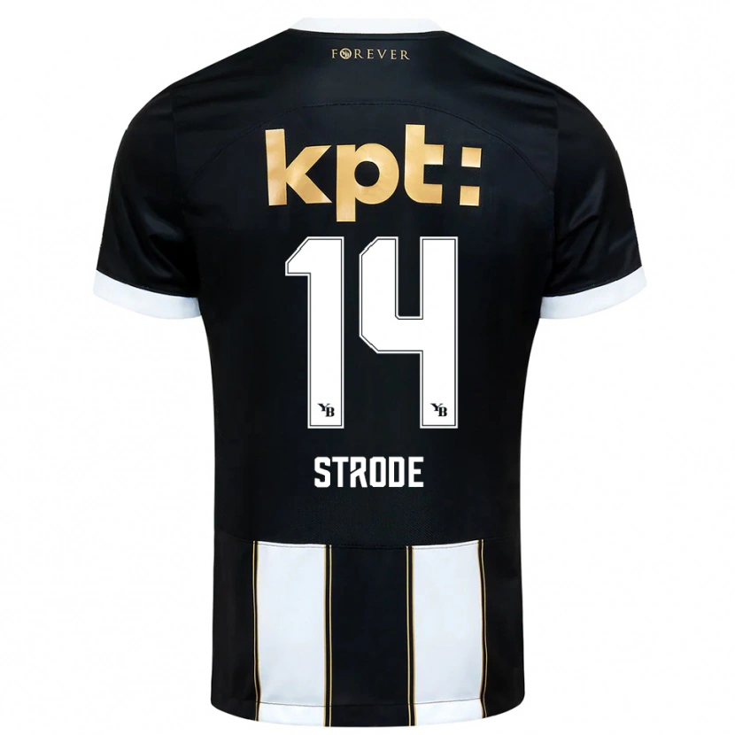 Danxen Kinder Courtney Strode #14 Schwarz Weiß Auswärtstrikot Trikot 2025/26 T-Shirt Österreich