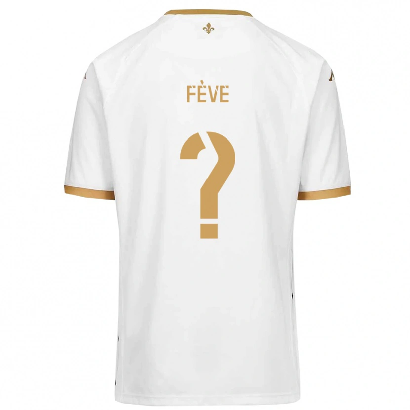 Danxen Kinder Lino Fève #0 Weiß Gold Auswärtstrikot Trikot 2025/26 T-Shirt Österreich