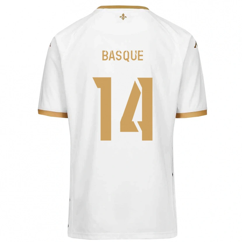 Danxen Kinder Romain Basque #14 Weiß Gold Auswärtstrikot Trikot 2025/26 T-Shirt Österreich