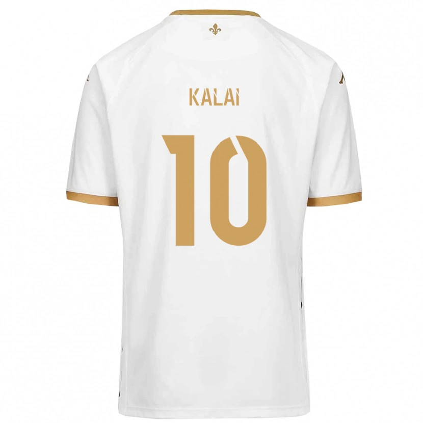 Danxen Kinder Jawed Kalai #10 Weiß Gold Auswärtstrikot Trikot 2025/26 T-Shirt Österreich