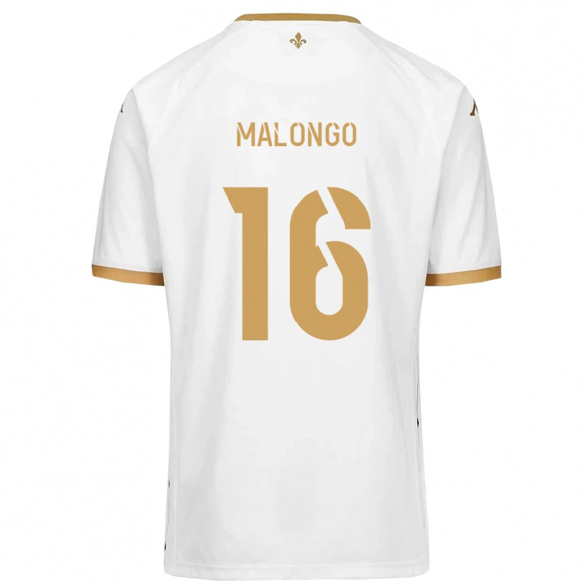 Danxen Kinder Denzel Malongo #16 Weiß Gold Auswärtstrikot Trikot 2025/26 T-Shirt Österreich