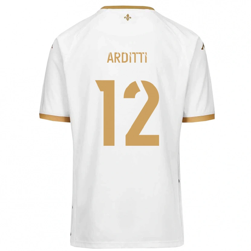 Danxen Kinder Nathan Arditti #12 Weiß Gold Auswärtstrikot Trikot 2025/26 T-Shirt Österreich