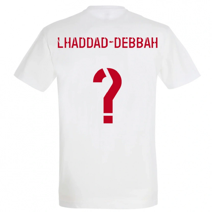 Danxen Kinder Yanis Lhaddad-Debbah #0 Weiß Rot Gelb Auswärtstrikot Trikot 2025/26 T-Shirt Österreich