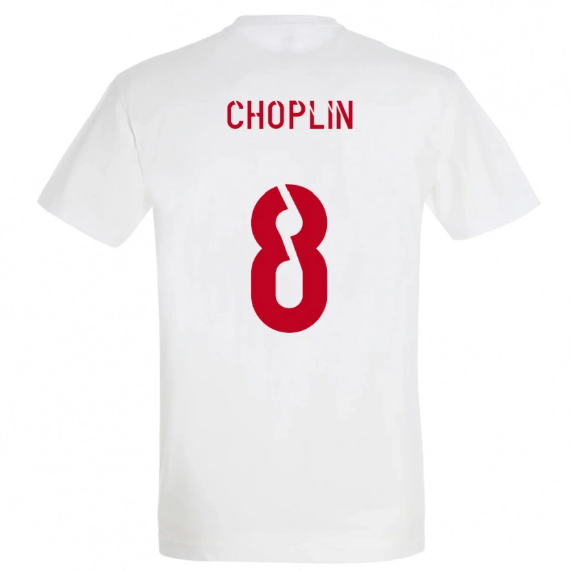 Danxen Kinder Romain Choplin #8 Weiß Rot Gelb Auswärtstrikot Trikot 2025/26 T-Shirt Österreich