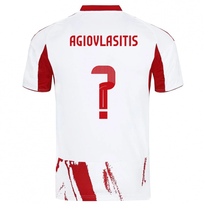 Danxen Kinder Kleon Agiovlasitis #0 Weiß Rot Auswärtstrikot Trikot 2025/26 T-Shirt Österreich