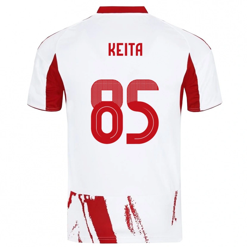 Danxen Kinder Diby Keita #85 Weiß Rot Auswärtstrikot Trikot 2025/26 T-Shirt Österreich