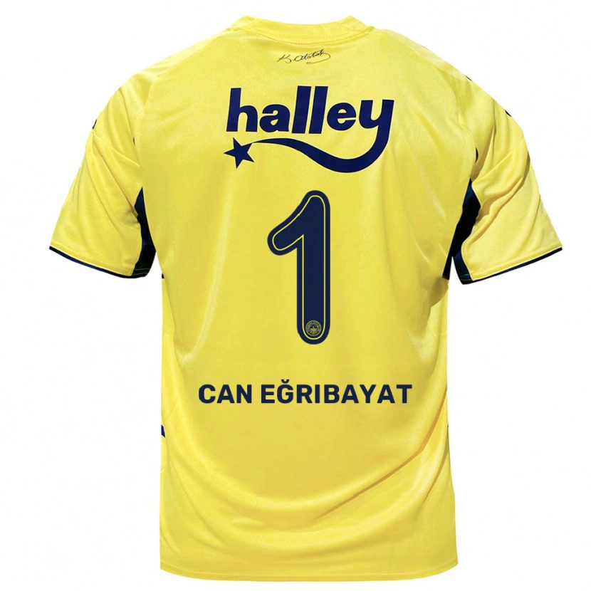 Danxen Kinder İrfan Can Eğribayat #1 Gelb Marineblau Auswärtstrikot Trikot 2025/26 T-Shirt Österreich