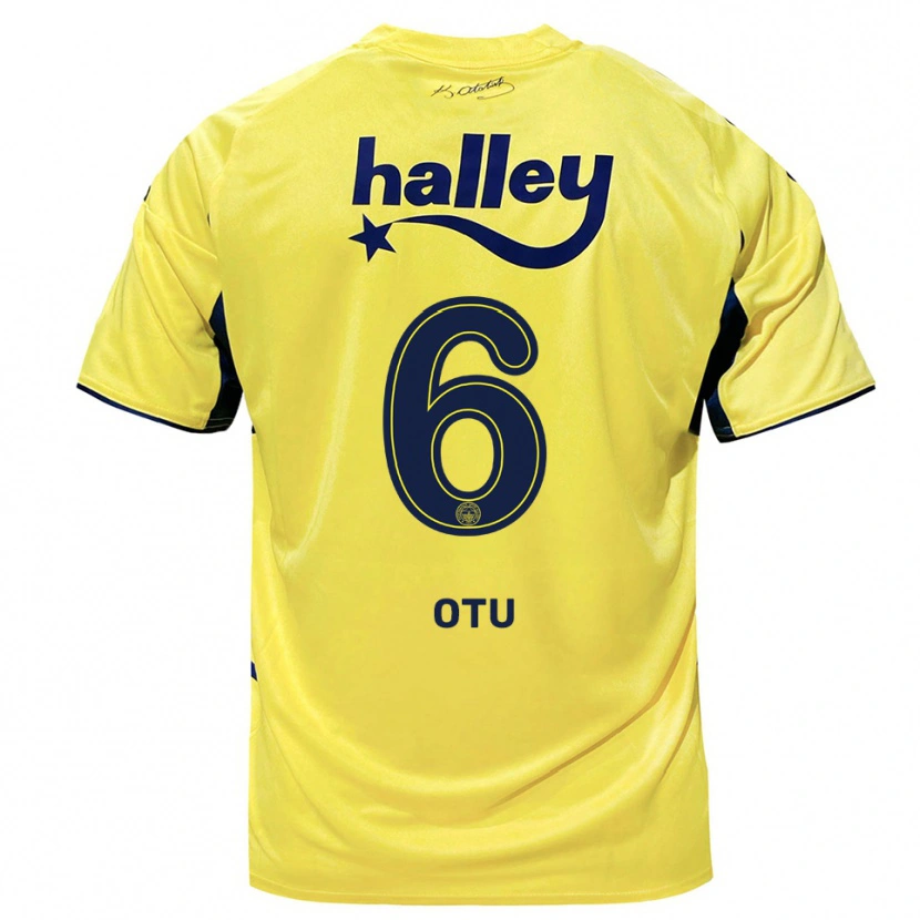 Danxen Kinder Regina Otu #6 Gelb Marineblau Auswärtstrikot Trikot 2025/26 T-Shirt Österreich