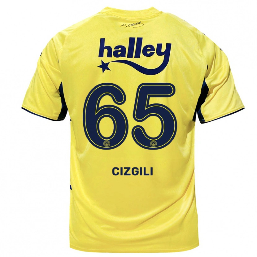 Danxen Kinder Muharrem Cizgili #65 Gelb Marineblau Auswärtstrikot Trikot 2025/26 T-Shirt Österreich