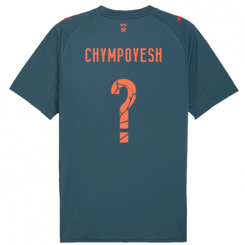 Danxen Kinder Vladyslav Chympoyesh #0 Marineblau Rot Auswärtstrikot Trikot 2025/26 T-Shirt Österreich