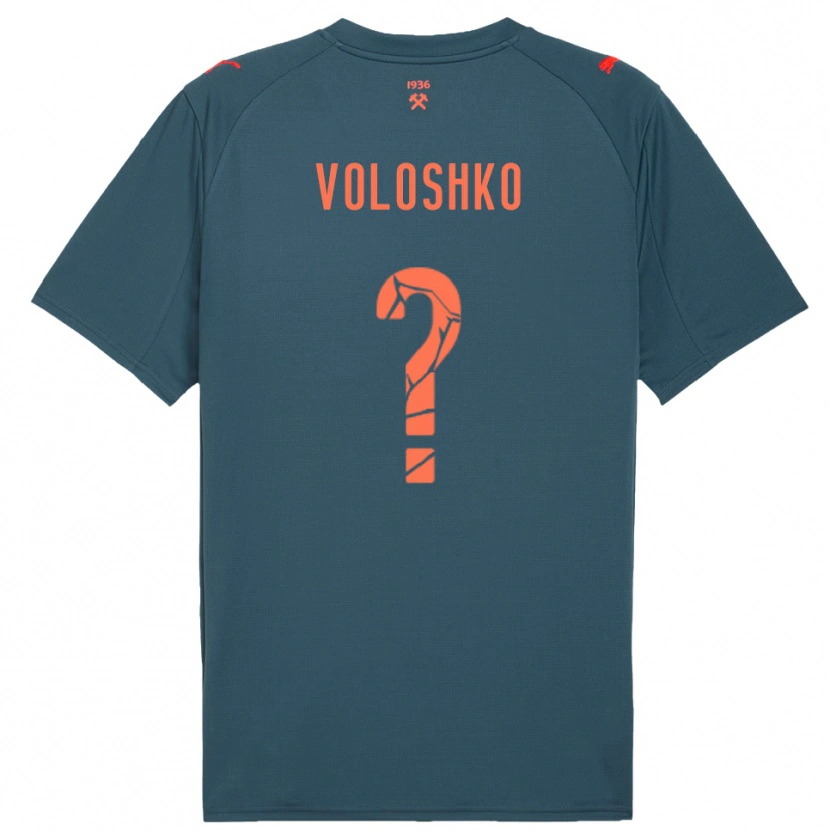 Danxen Kinder Yevgeniy Voloshko #0 Marineblau Rot Auswärtstrikot Trikot 2025/26 T-Shirt Österreich