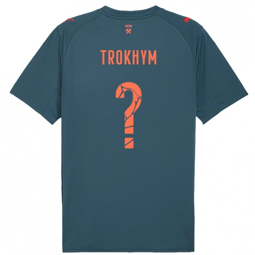 Danxen Kinder Arseniy-Tymofiy Trokhym #0 Marineblau Rot Auswärtstrikot Trikot 2025/26 T-Shirt Österreich