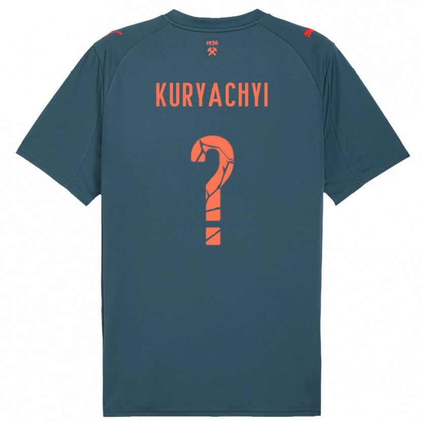 Danxen Kinder Artur Kuryachyi #0 Marineblau Rot Auswärtstrikot Trikot 2025/26 T-Shirt Österreich
