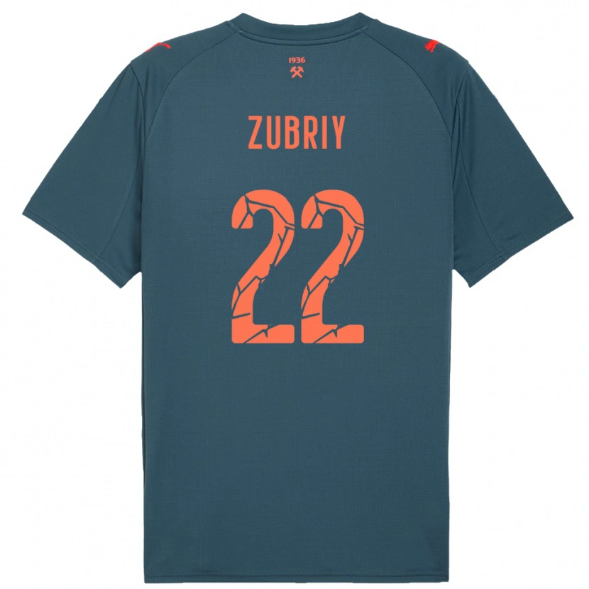 Danxen Kinder Artem Zubriy #22 Marineblau Rot Auswärtstrikot Trikot 2025/26 T-Shirt Österreich