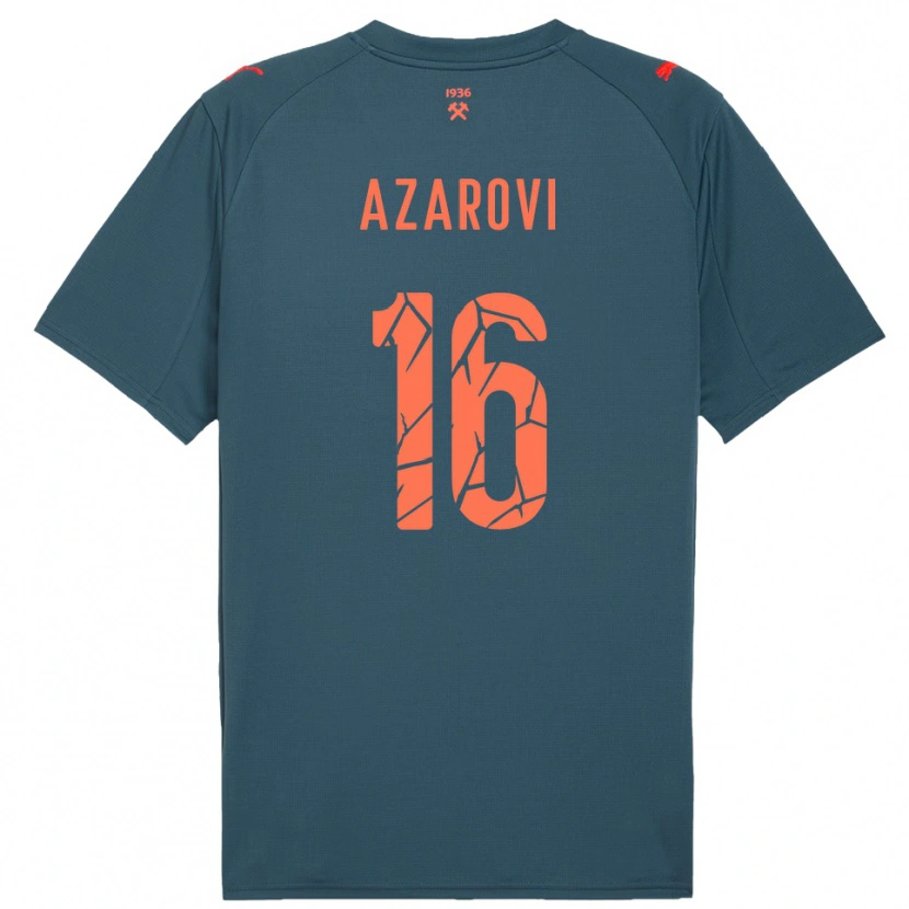 Danxen Kinder Irakli Azarovi #16 Marineblau Rot Auswärtstrikot Trikot 2025/26 T-Shirt Österreich