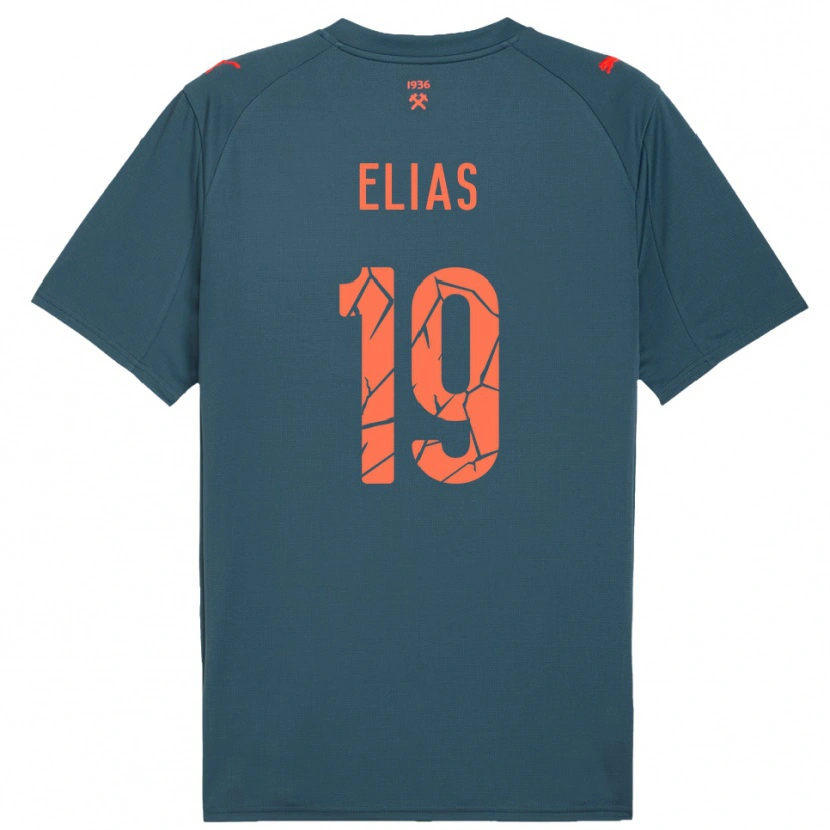 Danxen Kinder Kauã Elias #19 Marineblau Rot Auswärtstrikot Trikot 2025/26 T-Shirt Österreich