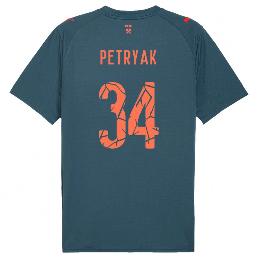Danxen Kinder Ivan Petryak #34 Marineblau Rot Auswärtstrikot Trikot 2025/26 T-Shirt Österreich