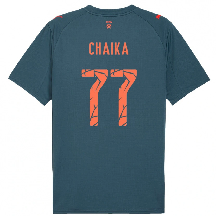 Danxen Kinder Nadiia Chaika #77 Marineblau Rot Auswärtstrikot Trikot 2025/26 T-Shirt Österreich