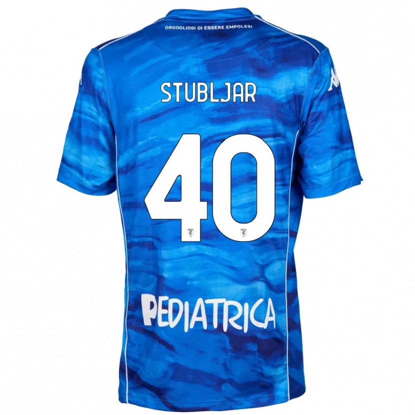 Danxen Herren Lovro Stubljar #40 Blau Weiß Heimtrikot Trikot 2025/26 T-Shirt Österreich