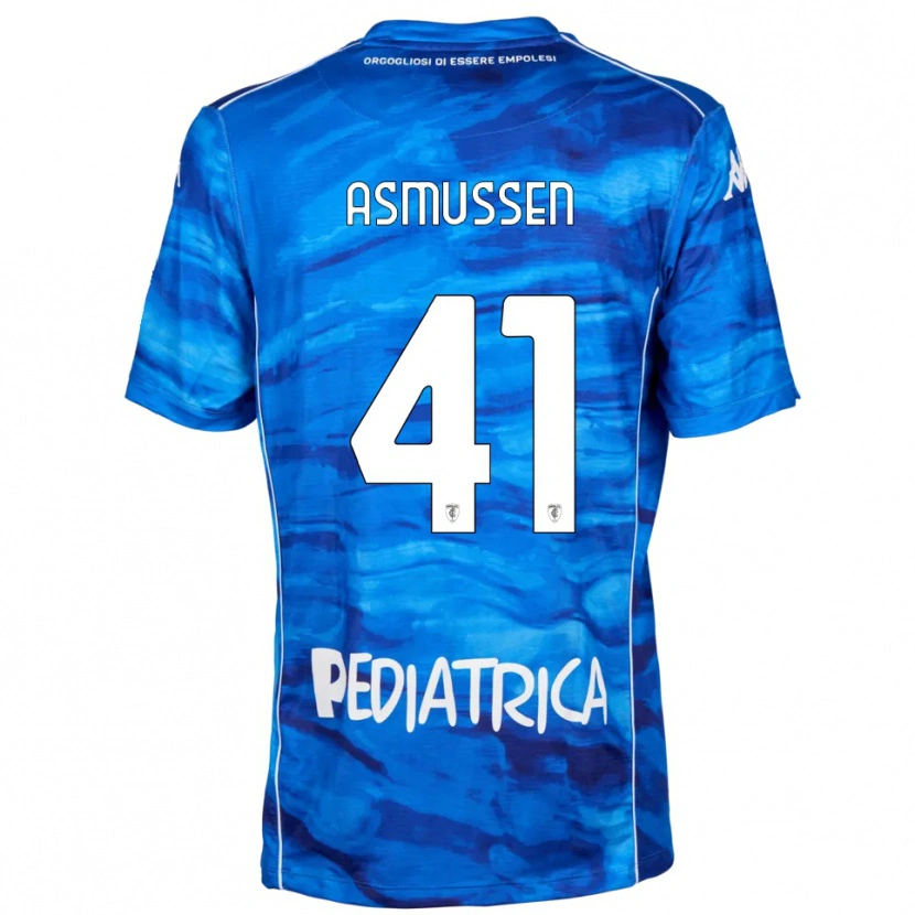 Danxen Herren Ank Asmussen #41 Blau Weiß Heimtrikot Trikot 2025/26 T-Shirt Österreich