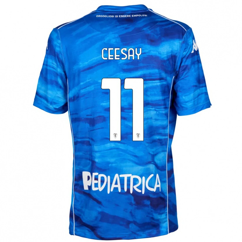 Danxen Herren Joseph Ceesay #11 Blau Weiß Heimtrikot Trikot 2025/26 T-Shirt Österreich