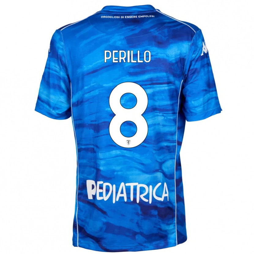 Danxen Herren Edoardo Perillo #8 Blau Weiß Heimtrikot Trikot 2025/26 T-Shirt Österreich