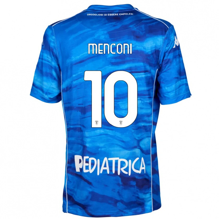 Danxen Herren Simone Menconi #10 Blau Weiß Heimtrikot Trikot 2025/26 T-Shirt Österreich