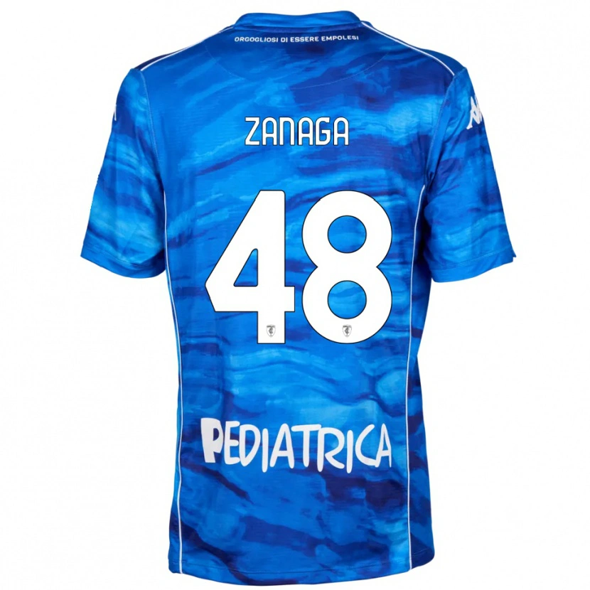 Danxen Herren Edoardo Zanaga #48 Blau Weiß Heimtrikot Trikot 2025/26 T-Shirt Österreich