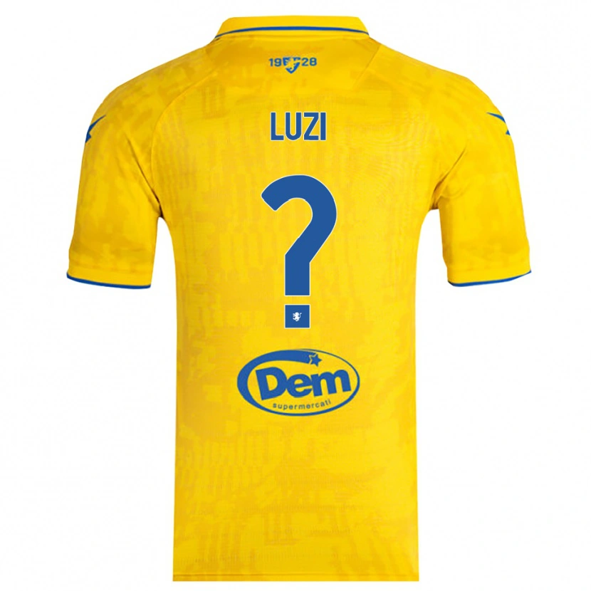 Danxen Herren Daniel Luzi #0 Gelb Blau Heimtrikot Trikot 2025/26 T-Shirt Österreich