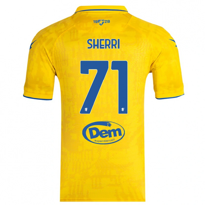 Danxen Herren Alen Sherri #71 Gelb Blau Heimtrikot Trikot 2025/26 T-Shirt Österreich