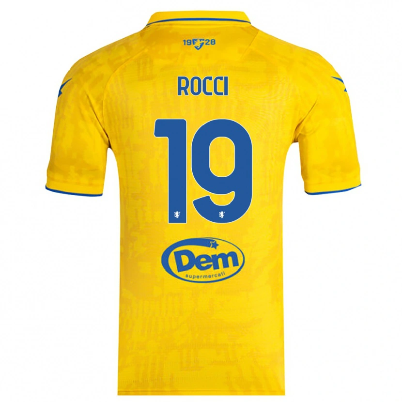 Danxen Herren Valerio Rocci #19 Gelb Blau Heimtrikot Trikot 2025/26 T-Shirt Österreich