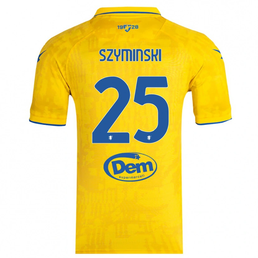 Danxen Herren Przemyslaw Szyminski #25 Gelb Blau Heimtrikot Trikot 2025/26 T-Shirt Österreich