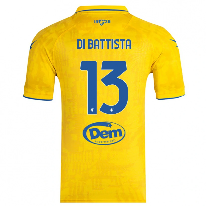 Danxen Herren Cristiano Di Battista #13 Gelb Blau Heimtrikot Trikot 2025/26 T-Shirt Österreich