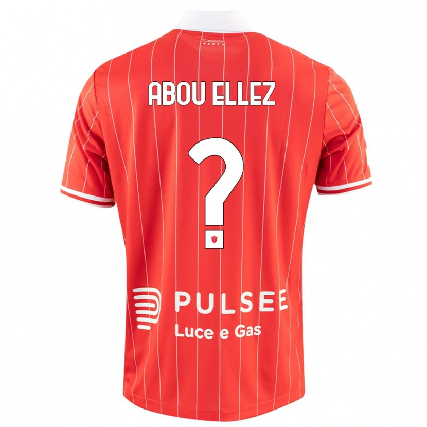 Danxen Herren Amir Abou Ellez #0 Rot Weiß Heimtrikot Trikot 2025/26 T-Shirt Österreich