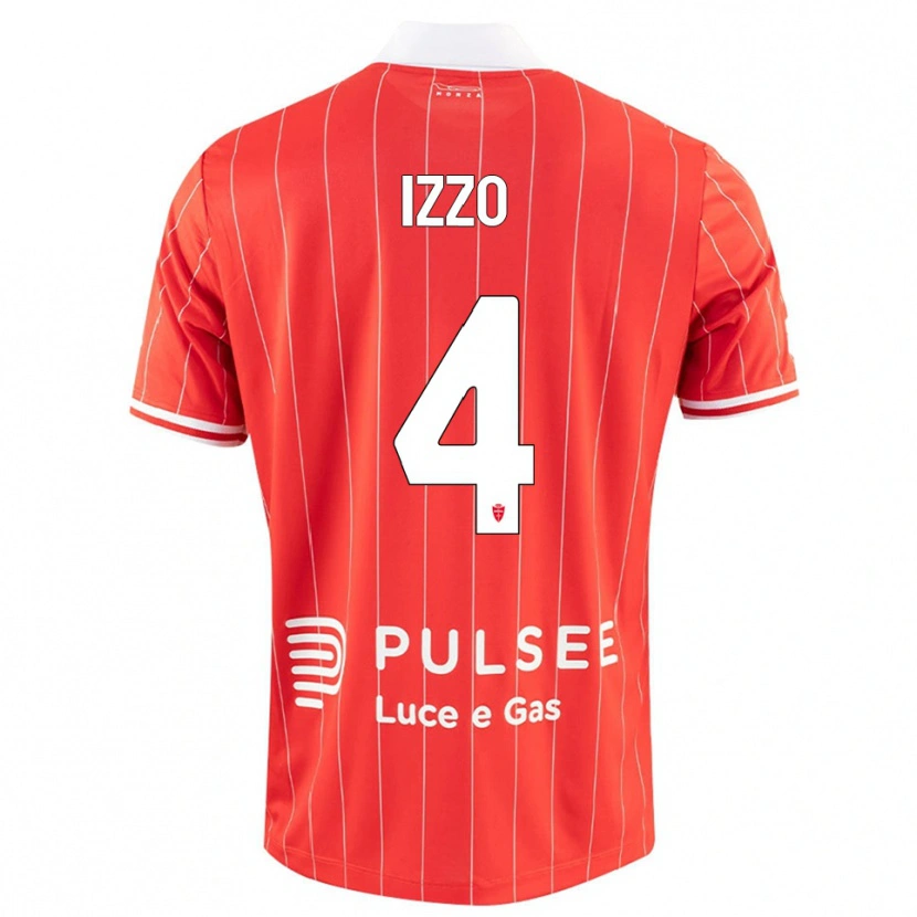 Danxen Herren Armando Izzo #4 Rot Weiß Heimtrikot Trikot 2025/26 T-Shirt Österreich
