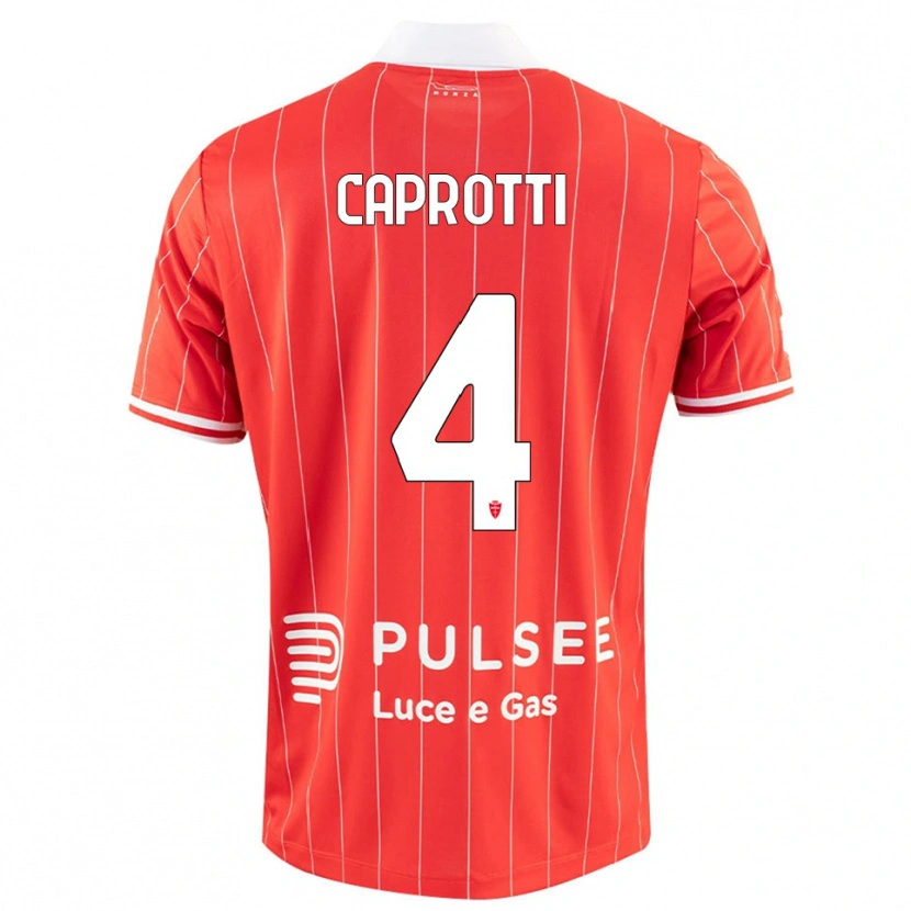 Danxen Herren Carlo Caprotti #4 Rot Weiß Heimtrikot Trikot 2025/26 T-Shirt Österreich